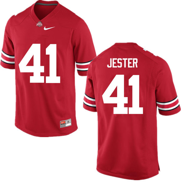 Ohio State Buckeyes #41 Hayden Jester College Football Jerseys Game-Red